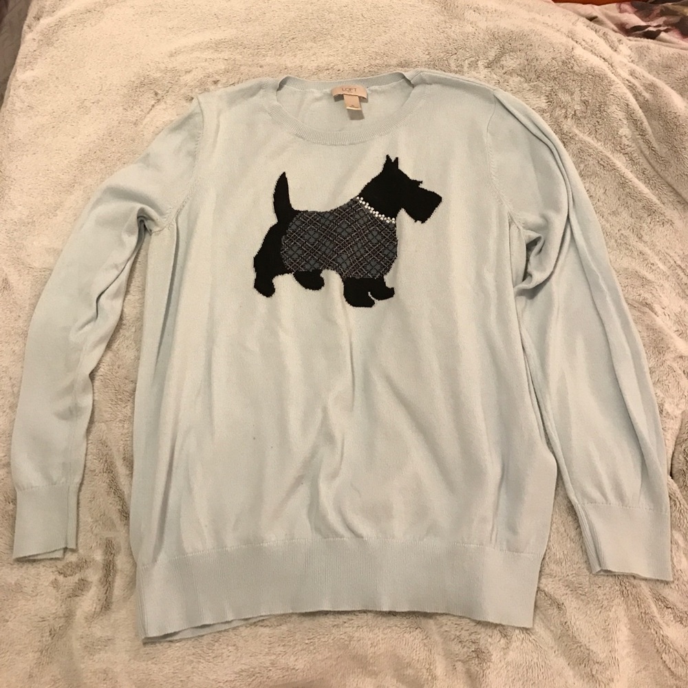 The Loft - blue sweater