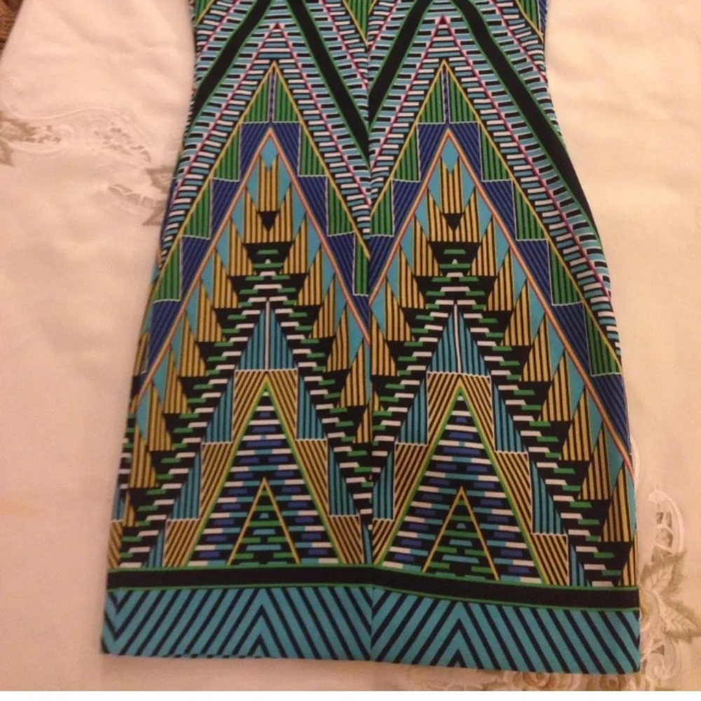 Love Ady Printed Scuba Bodycon Dress - Picture 3 of 4