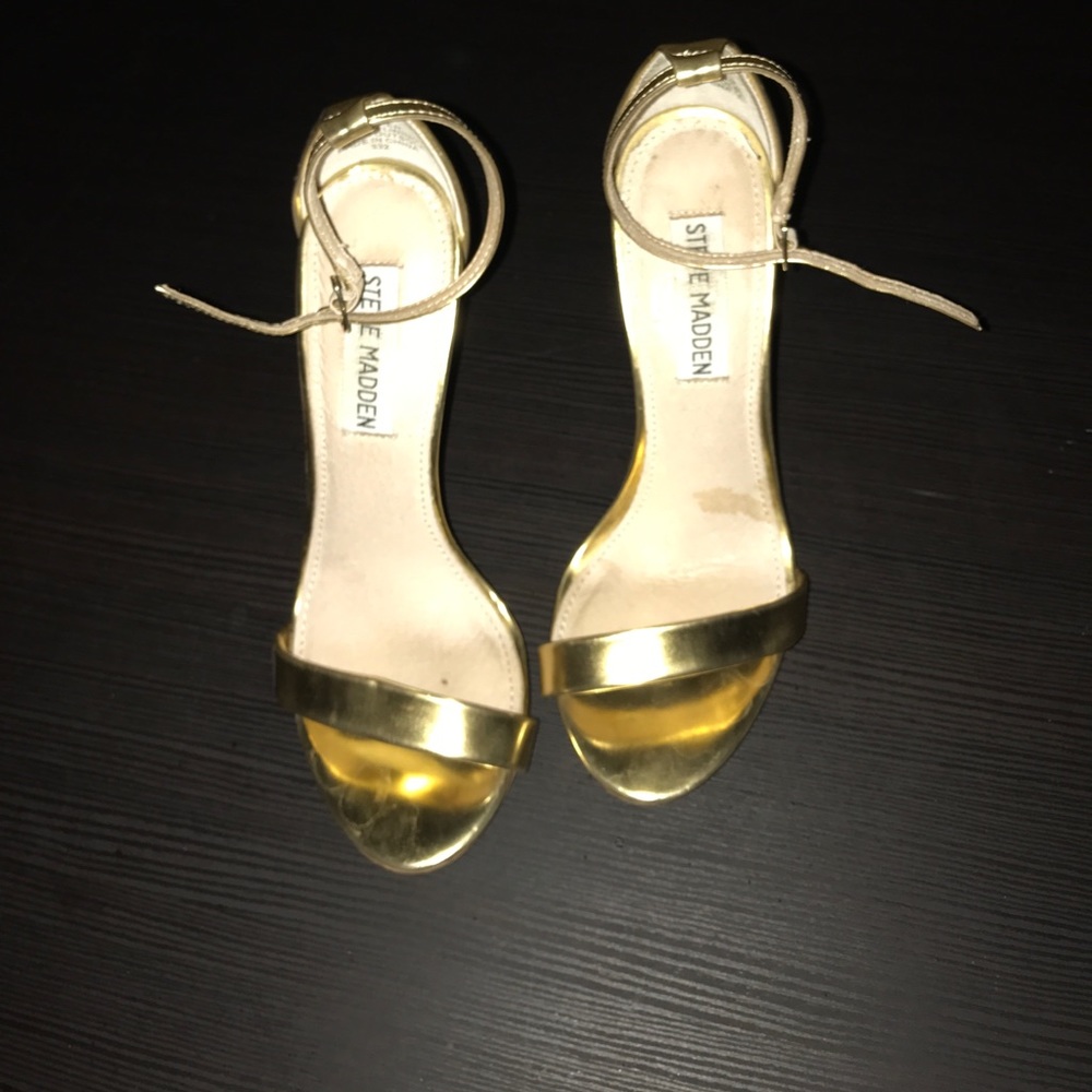 Strapped Gold Sandals
