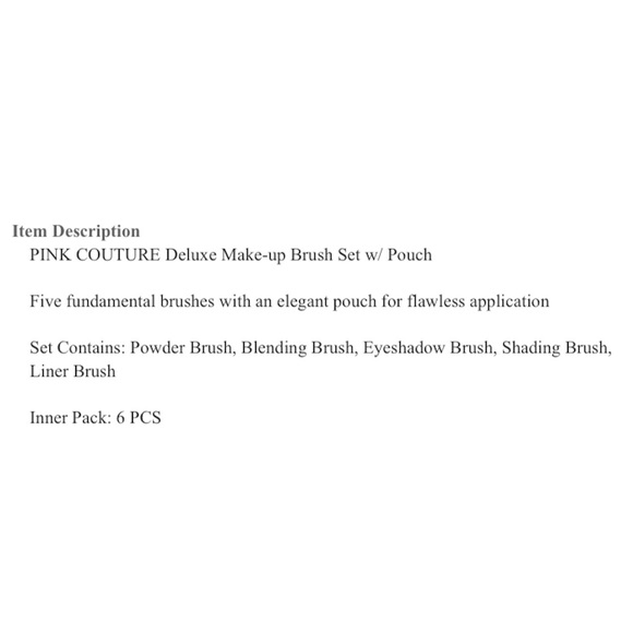 [cala] pink couture deluxe make-up brush set - Picture 8 of 8