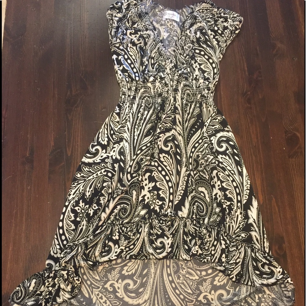 Black and white summer dress