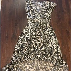 Black and white summer dress