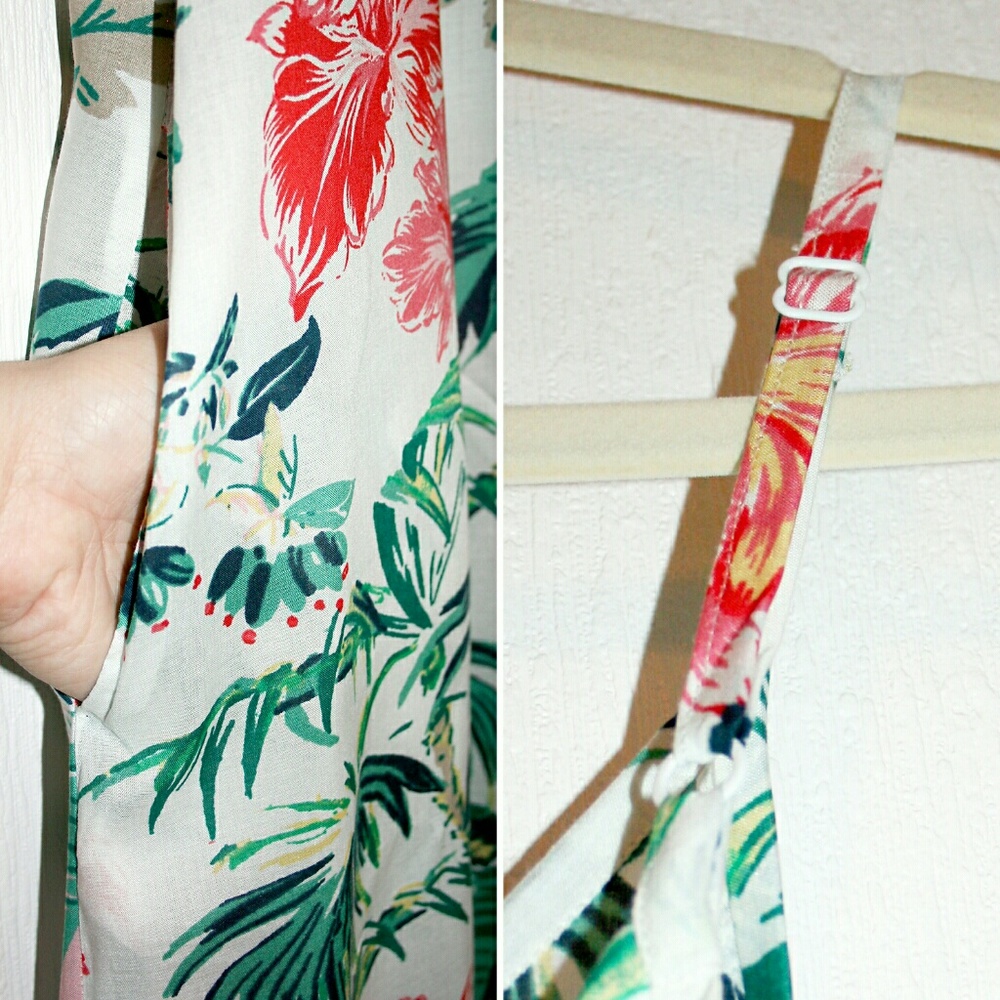 ⚡LAST ONE!⚡Tropical Print Pocketed Maxi Dress NWOT - Picture 4 of 7