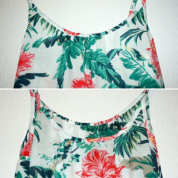⚡LAST ONE!⚡Tropical Print Pocketed Maxi Dress NWOT - Picture 5 of 7