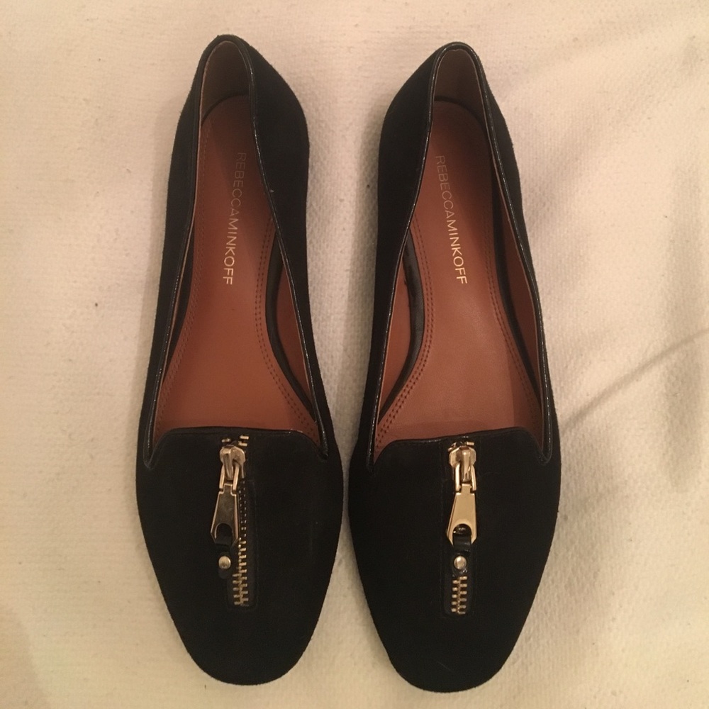 Almost New - Rebecca Minkoff Black Seude Loafer