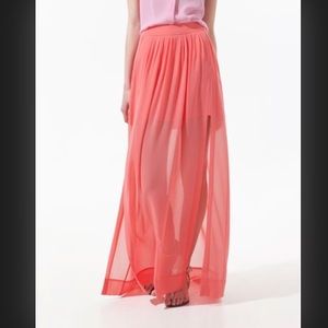 Zara High Slit Skirt