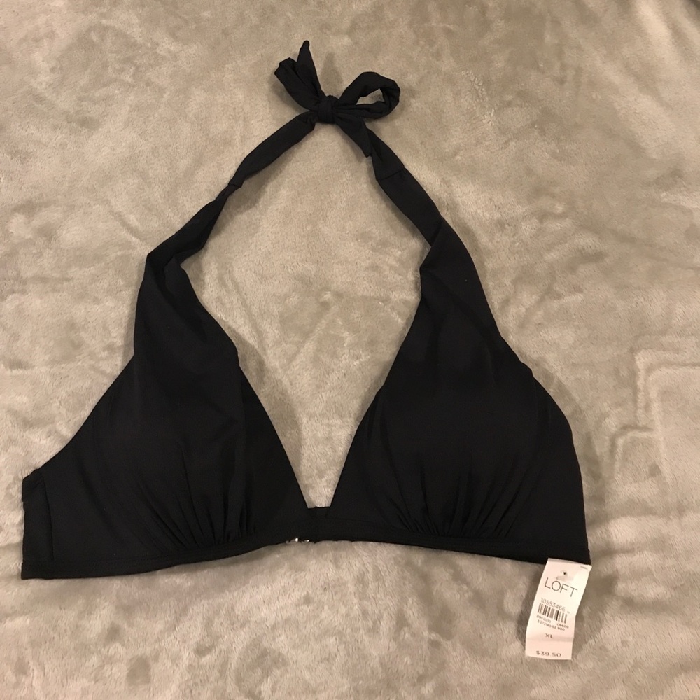 Loft black bikini top