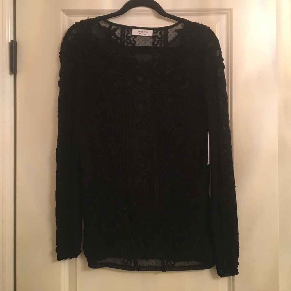 NWT - Bailey 44 Lace Long Sleeve Top