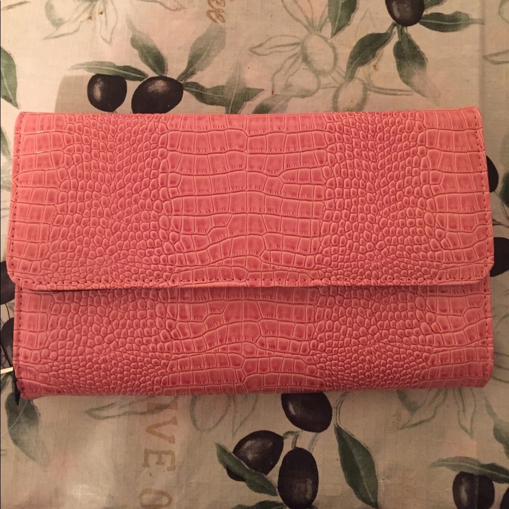 Pink Crocodile Wallet