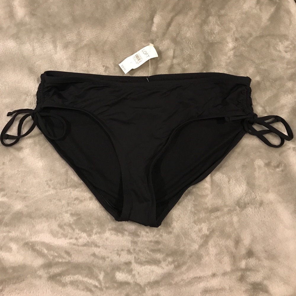 Loft black bikini bottoms