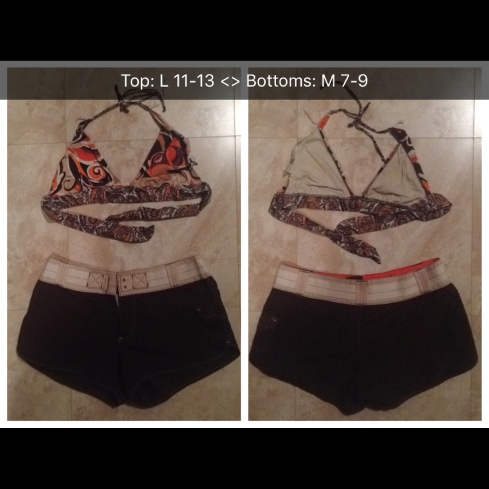 Bikini Top & Swim Shorts (OBO)