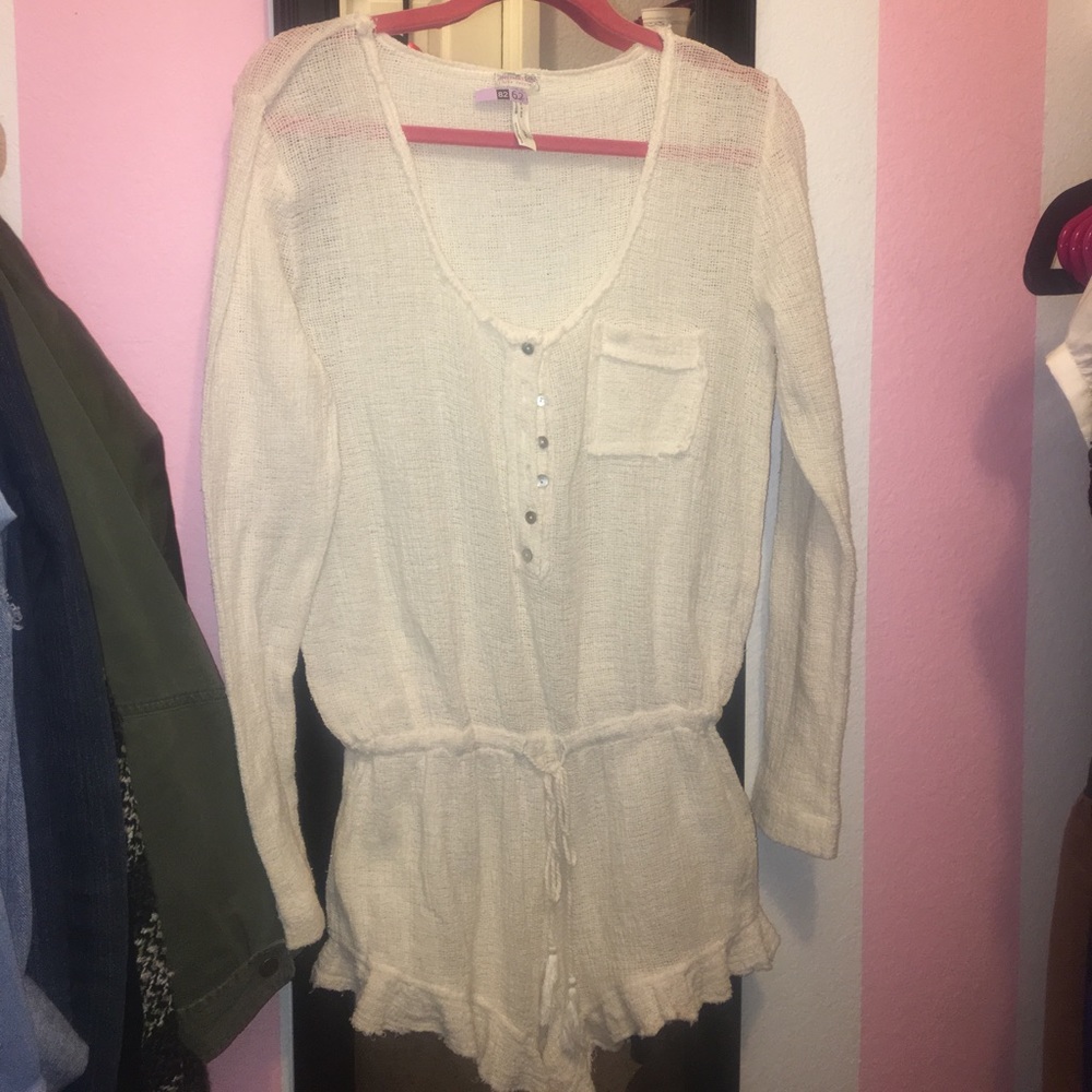Free People knit romper/coverup