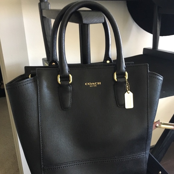 Coach Handbags - Black leather Coach Tote