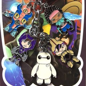 Disney Baymax Cartoon Anime Fashion Charm Keychain