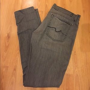 7 for all man kind - Straight leg gray wash jeans
