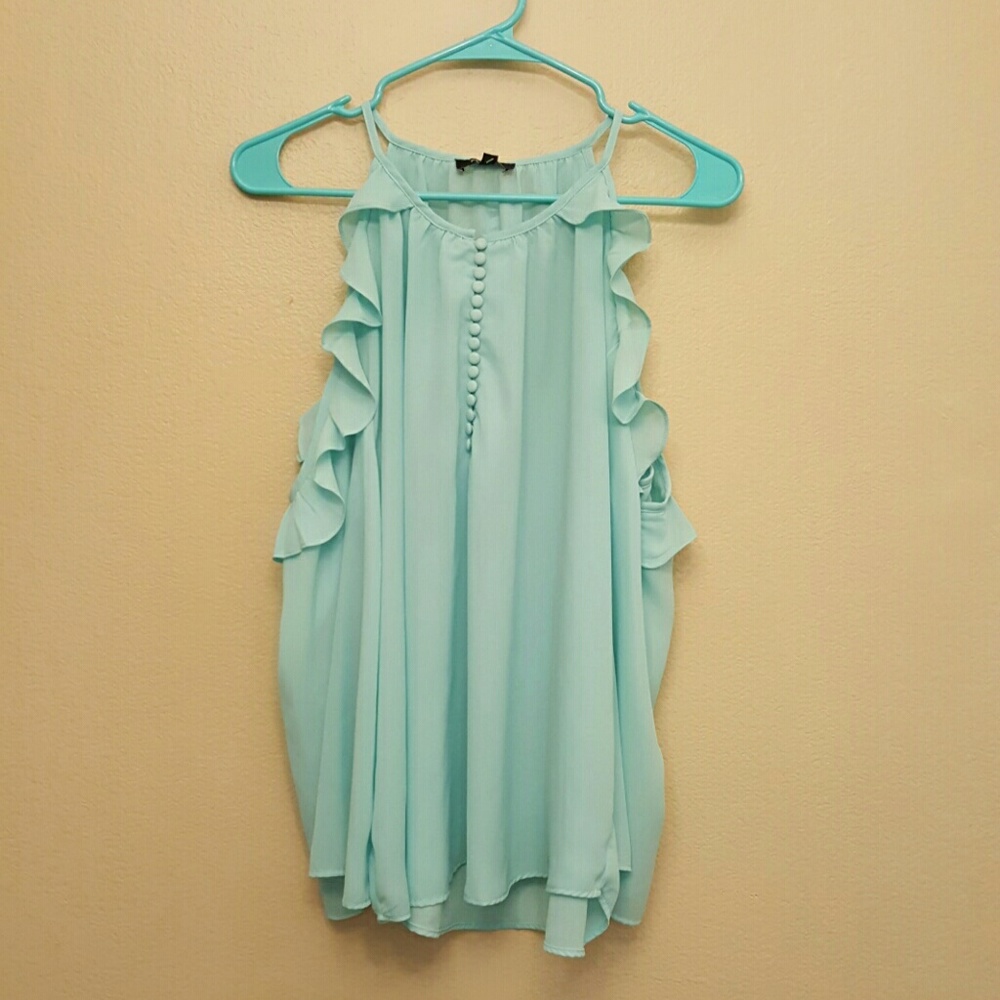 Baby blue blouse