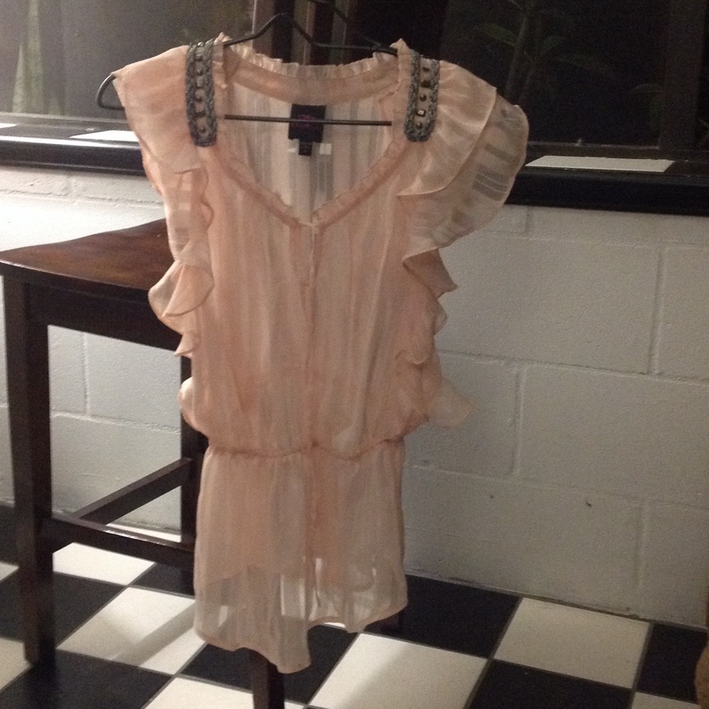 Peach Bebe blouse