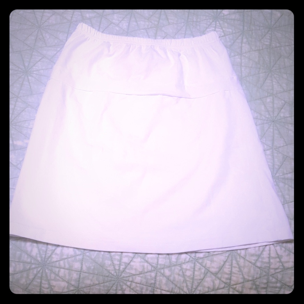 White skirt