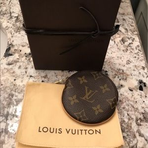 SOLD. Authentic Louis Vuitton Round Coin Purse