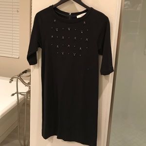Cotton Jeweled Dress