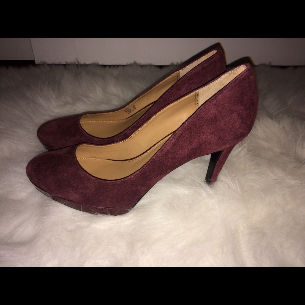 Calvin Klein Size 8.5 Wine High Heels