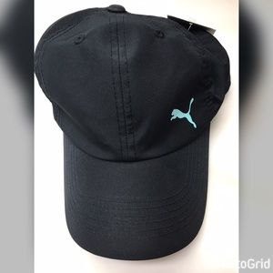 PUMA baseball cap with light blue puma emblem