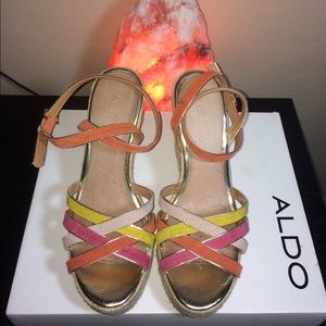 Colorful summer wedges