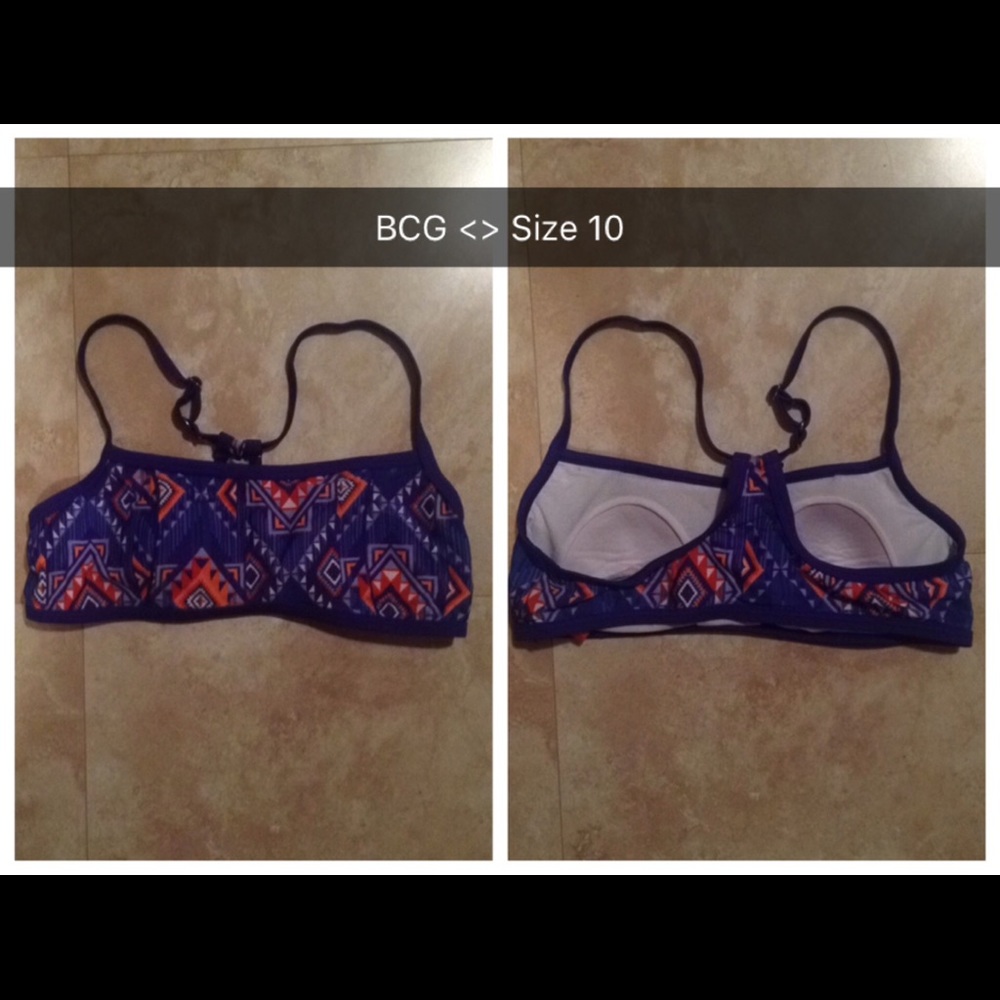 *SOLD!* BCG Aztec Bikini Top - OBO