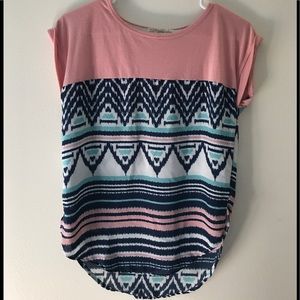 Colorful Aztec design shirt