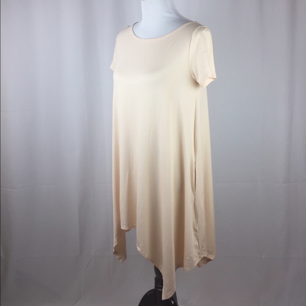 Peach & Cream Swing Dress