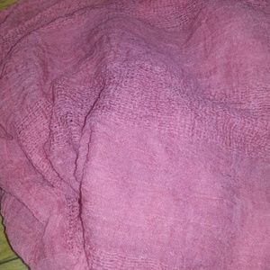 Crochet melon/pink infinity scarf