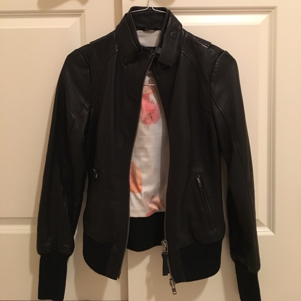 Mackage For Aritzia Moto Leather Jacket
