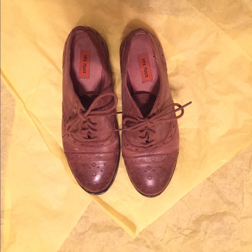 Miz Mooz Brown Oxfords