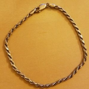 Men's sterling silver chain bracelet