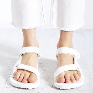 White teva shoes