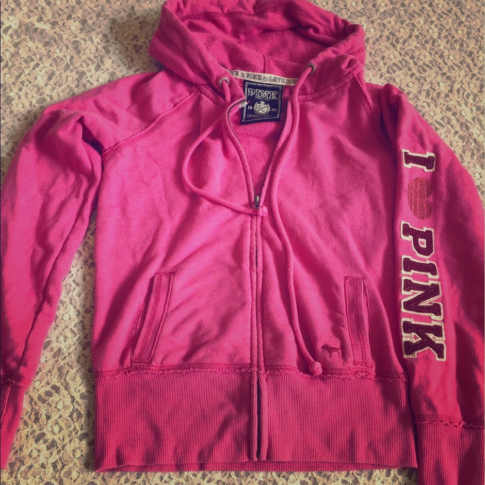 Victoria's Secret Pink full zip hoodie