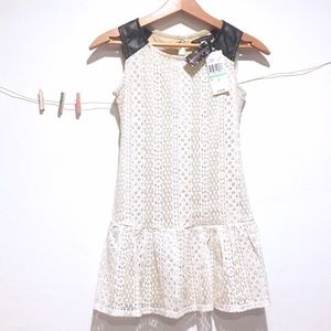 Sleeveless Lace Drop Waist Dress by Xtraordinary