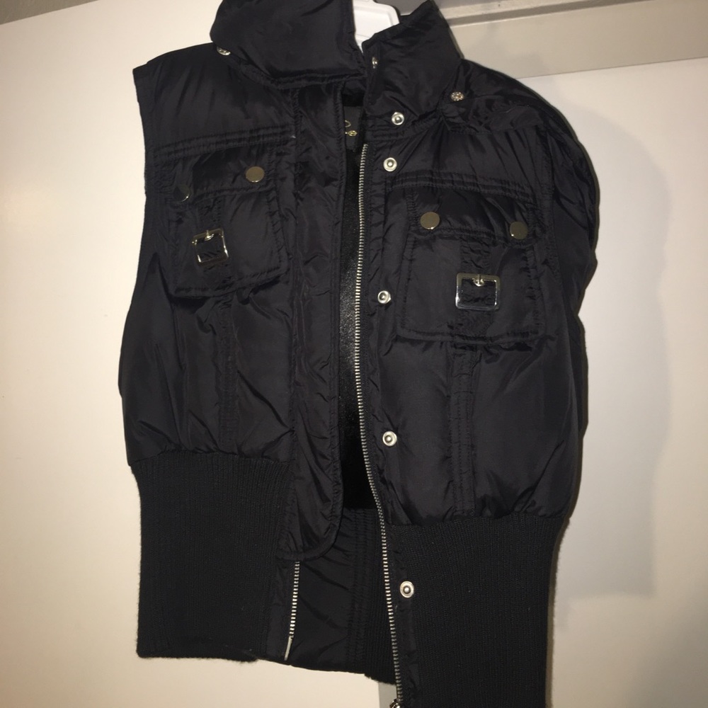 Black BeBe water proof vest