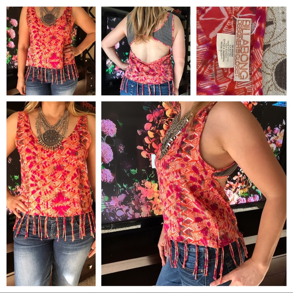 Billabong Fringe tank top!