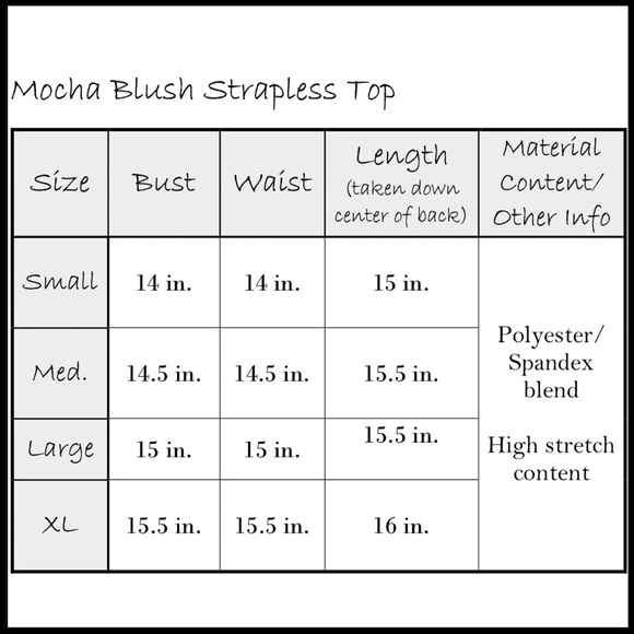 Mocha Strapless Top - Picture 4 of 5