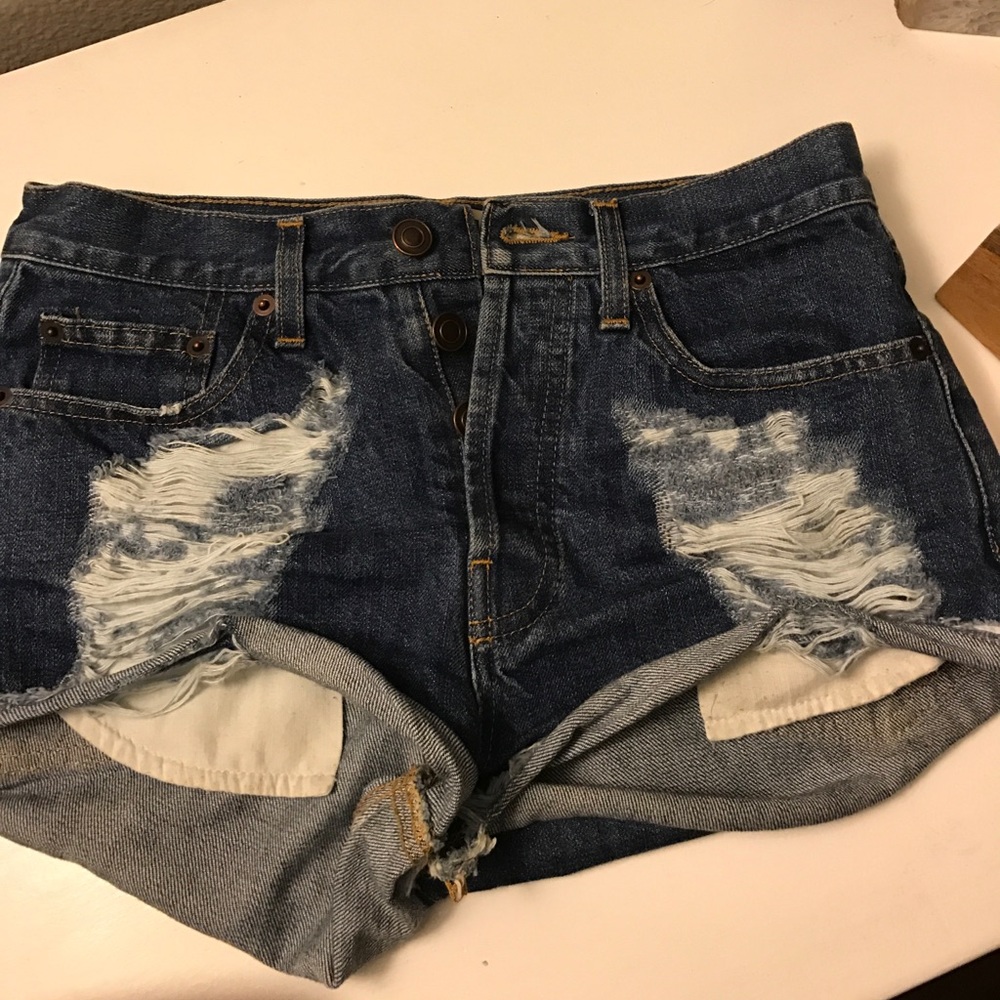 Brandy Melville frayed shorts