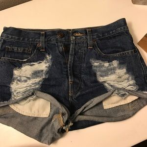 Brandy Melville frayed shorts