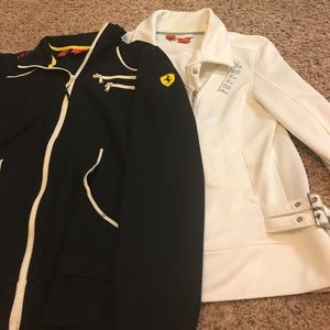 Puma Ferrari brand sport jackets.