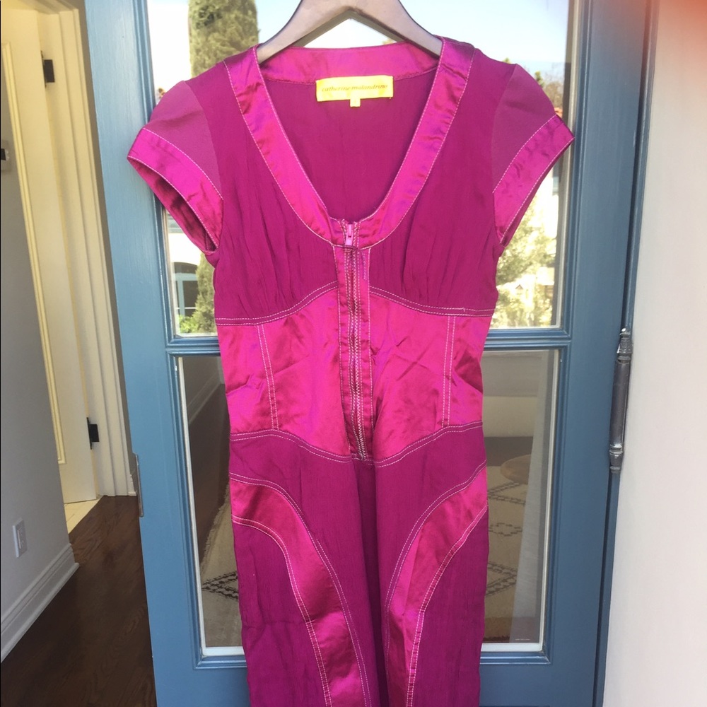 Catherine Malandrino Plum Gauze Dress