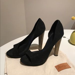 Max Azria - Black Suede Pumps