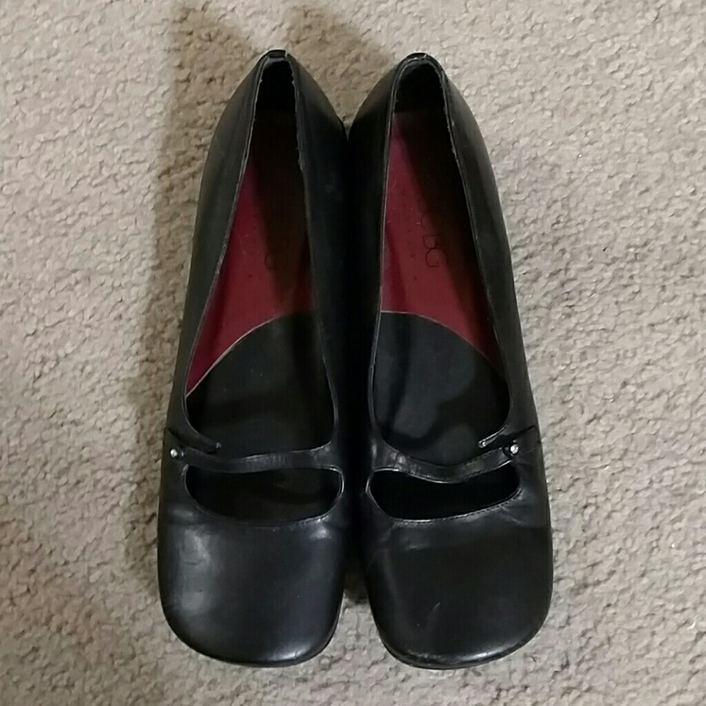Vintage late 90's square toe ballet flats
