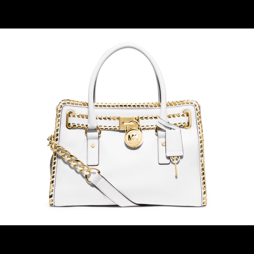 NWOT MK Leather Whiplash Satchel