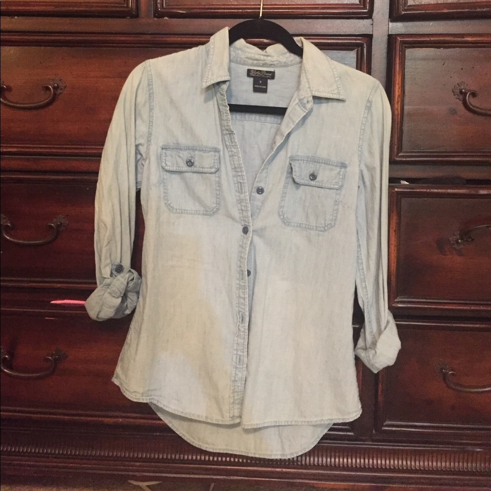 Button down denim