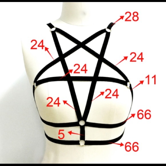Body Harness Cage Bra - Picture 4 of 4