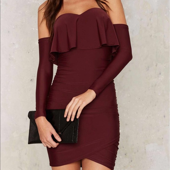 Nasty gal ruche hour mini dress - Picture 2 of 3